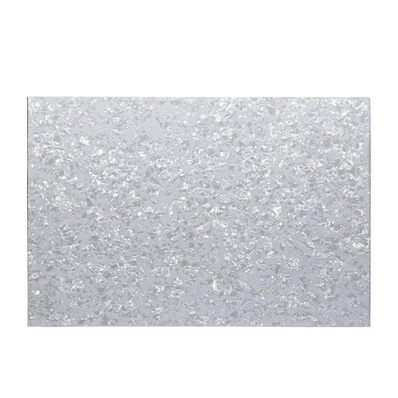 FLEOR 11.4 x 17 Inch Blank Guitar Bass Pickguard Sheet DIY Guitar Pickguard Backplate Scratch Plate Material,4Ply White Pearl - Image 1